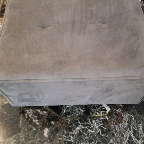 Tambourine stool like new, alcantara fabric