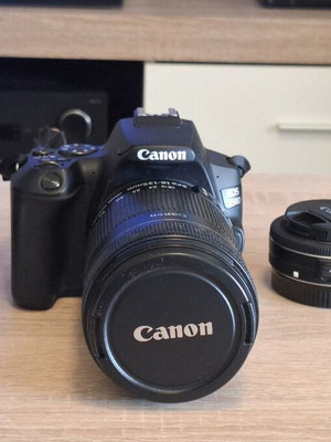 Canon EOS 250D camera kit with lenses and accessories