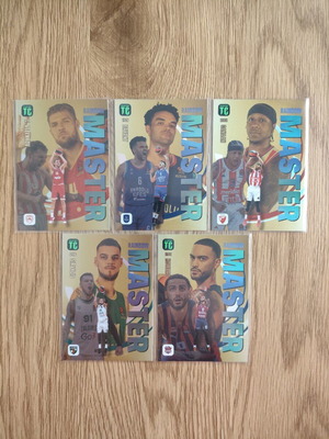 Panini Top Class EuroLeague 2025 Rainbow master collection 5 κάρτες σαν καινούργιο