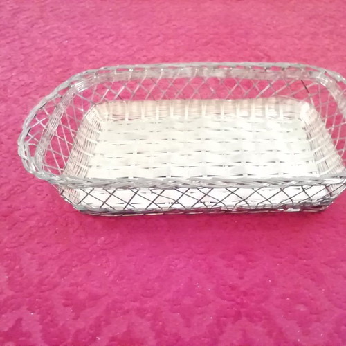 Luxury silver-plated bread basket new from Italy