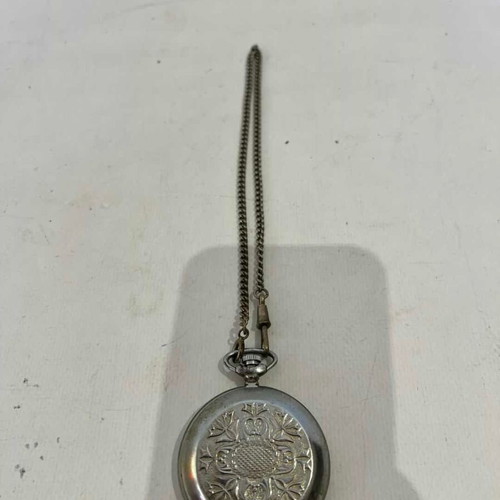 Molnija vintage Soviet collectible pocket watch used, 6x4.5 cm