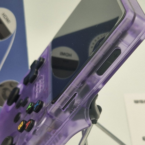 Retro Game Console R36S HD Black Purple new, 64GB TF card included
