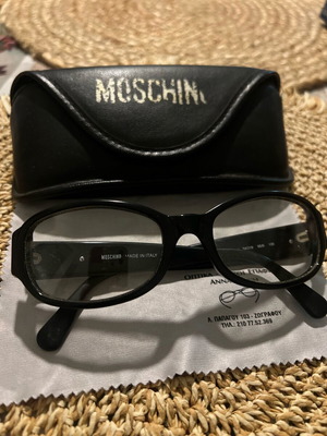 Moschino Vintage Sunglasses like new black with clear lenses