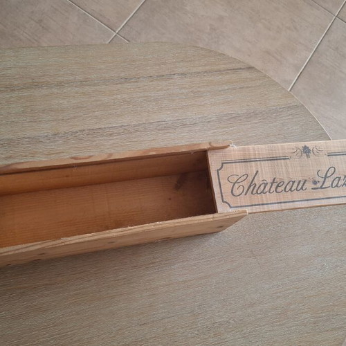 Château Lazaridi wooden wine box