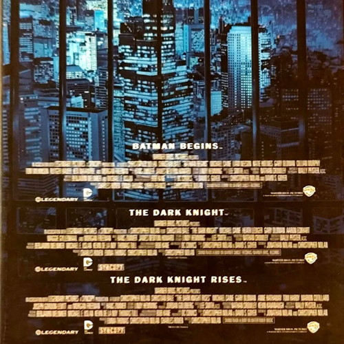 The Dark Knight Trilogy Blu-Ray used with art and making-of book