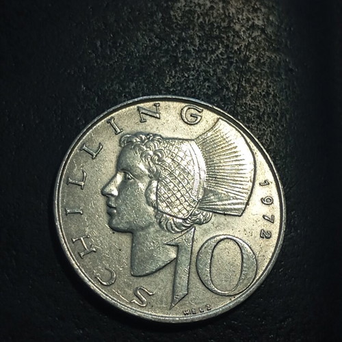10 Schilling 1972 silver coin Austria