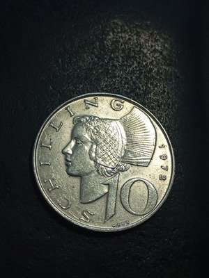 10 Schilling 1972 silver coin Austria