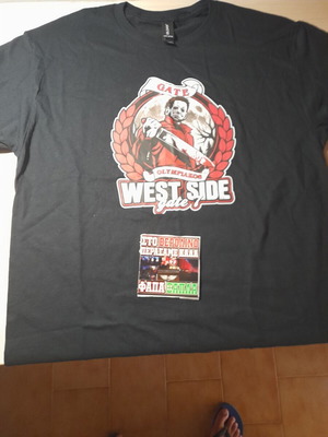 West Side Gate 7 T-shirt new, black and red