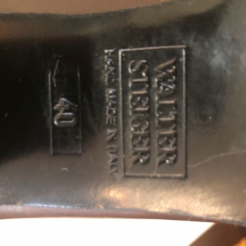 Walter Steiger brown leather boots used, size 40