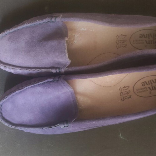 Sunshine purple anatomical suede moccasins size 39 new