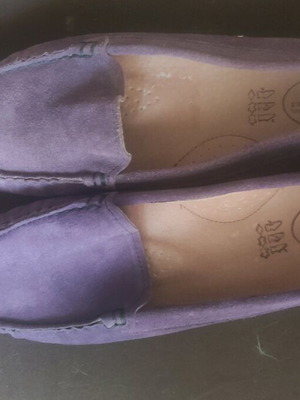 Sunshine purple anatomical suede moccasins size 39 new