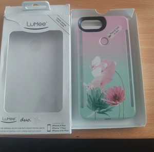 LuMee Duo LED θήκη πλάτη για iPhone 7/8 Plus & iPhone 6/6s Plus Desert Flower Design