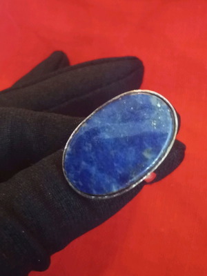 Silver 925 ring with Lapis Lazuli used, No. 53