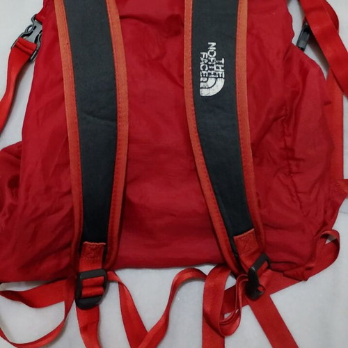 Northface red backpack used, waterproof with 4 compartments