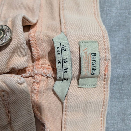 Bershka shorts used, pink, size XL