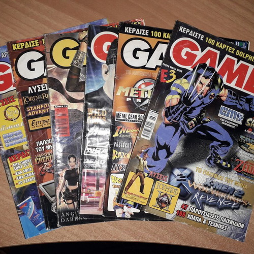 Games magazines used, issues 73-78
