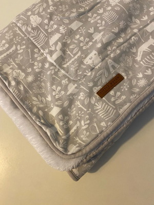 Little Dutch Baby cotton blanket used gray 110x140cm