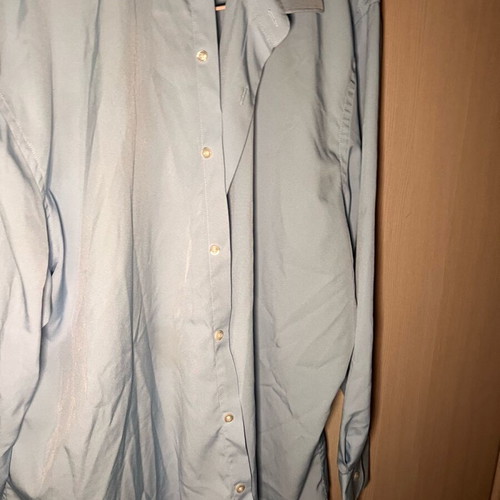 Blue shirt like new, wrinkle free