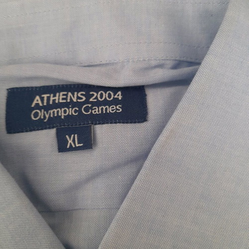 Athens 2004 shirt XL unused, light blue long sleeve