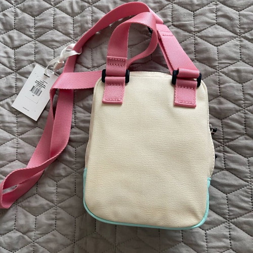 Tommy Hilfiger Youth Reporter Canvas crossbody bag new, pink and turquoise