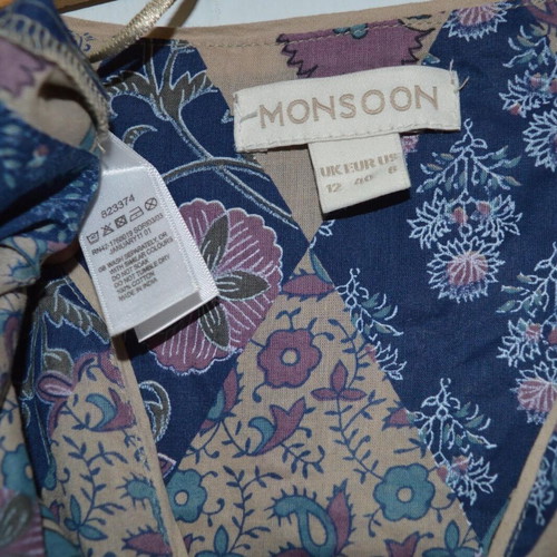Monsoon top-tunic with hanging sleeves like new, size 40EU