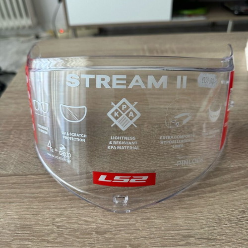 LS2 Stream 2 FF808 Medium helmet visor transparent new
