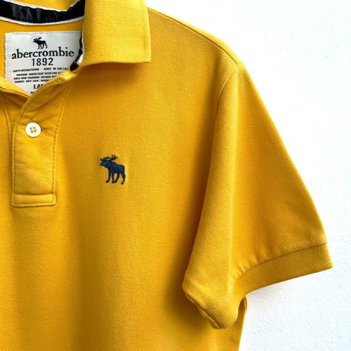 Abercrombie & Fitch Kids Polo Shirt Yellow Used Size L