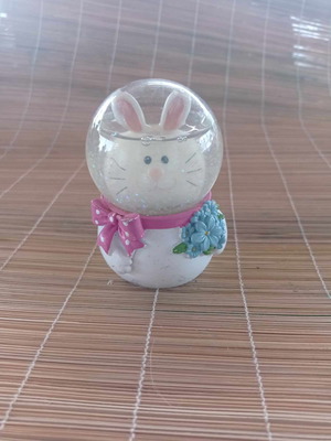 Πασχαλινό διακοσμητικό λαγουδάκι γυάλινη μπάλα