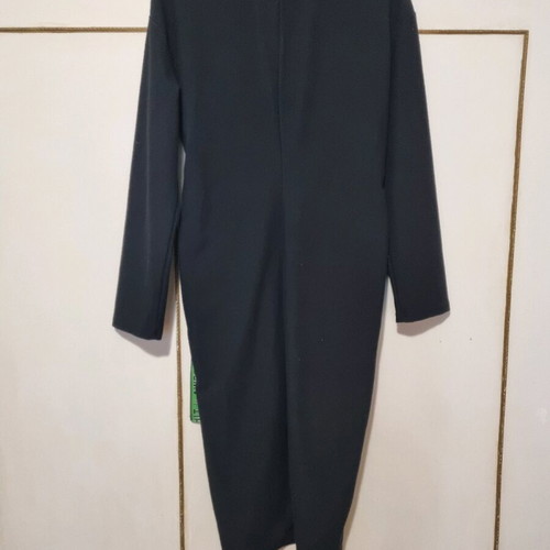 Zara midi dress with green adjustable straps like new, black