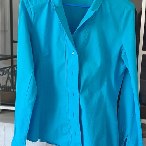 Naracamisie women's cotton shirt turquoise like new