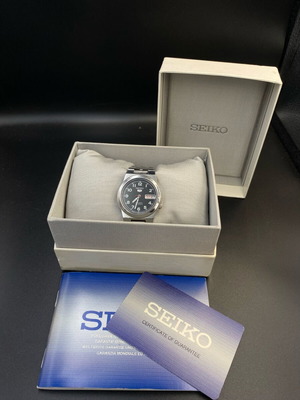 Ρολόι Seiko 5 Military Sports Black Sunburst, αυτόματο, σε άριστη κατάσταση