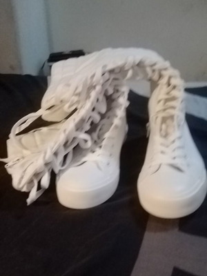 Alba Moda άσπρες μπότες νούμερο 37 καινούργιες