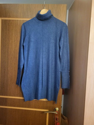 Knitted dress like new, blue, size M