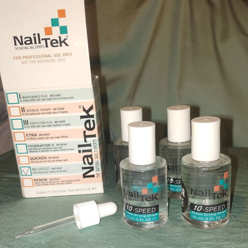 Nail Tek 10 Speed Polish Drying Drops new, pack of 4