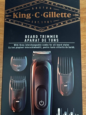 Gillette King rechargeable beard trimmer new