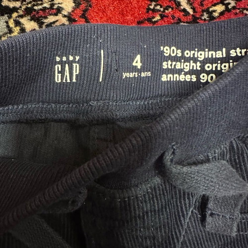 Gap corduroy pants for 4-year-old boy like new, blue