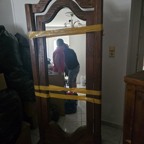 Mexican floor mirror used, 2 meters height and 76 width