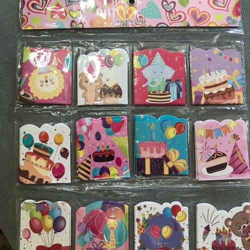 Set of 12 Mini Greeting Cards for Wedding, Baptism, Baby & Birthday New