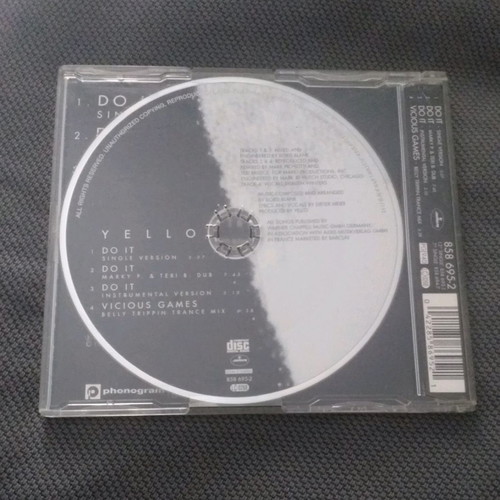 Yello Do It 4 Track CD Single used, electronic