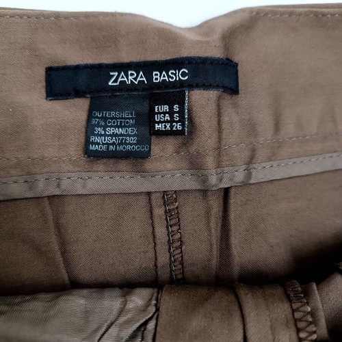 Brown pencil skirt Zara size S like new