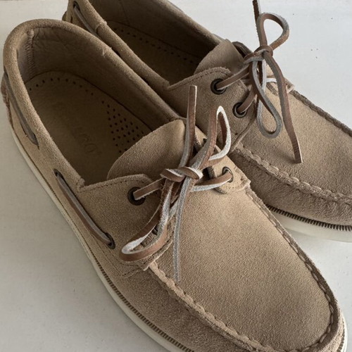 Sebago Docksides Portland Flesh Out Beige shoes used size 41.5