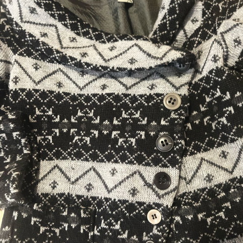 Gray jacket like new, cross-buttoned, size L