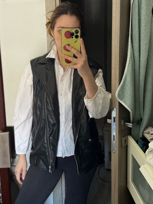 H&M biker jacket καινούργιο, μαύρο, μέγεθος S