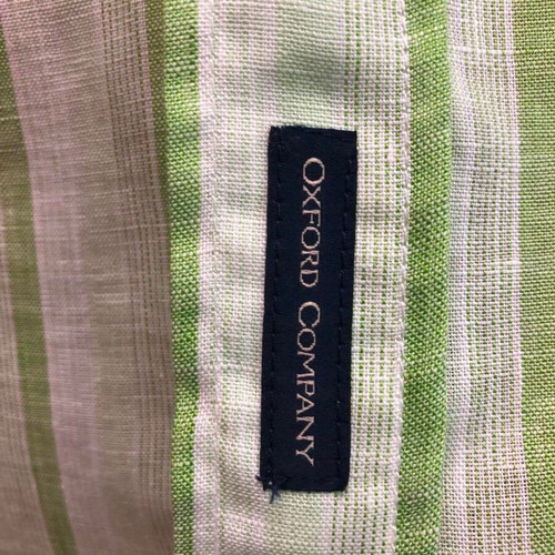 Oxford Company shirt new, size M, white and green linen