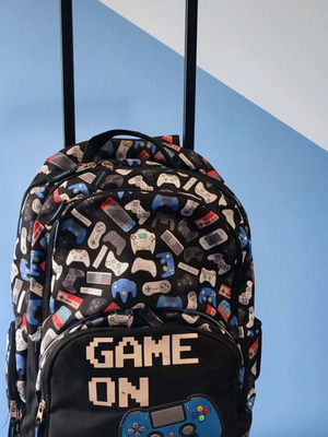Game On school trolley and backpack used