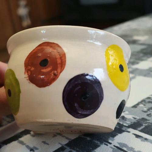 Ceramic cup new, handmade unique design