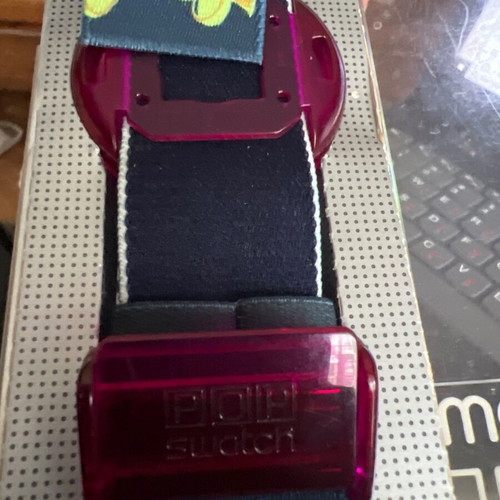 Swatch Pop Alice PWK165 watch new vintage 1992, purple and pink