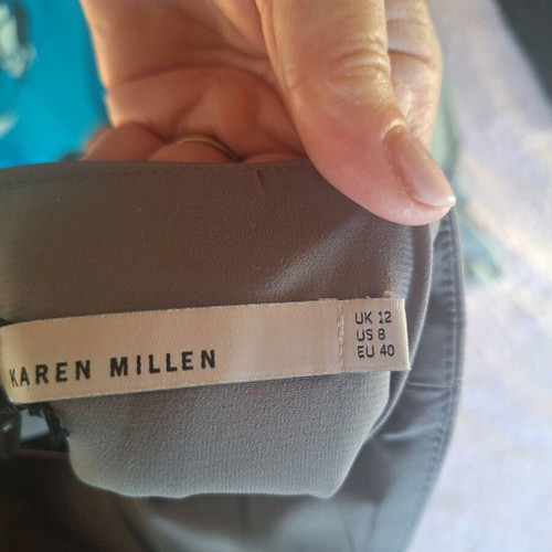 Karen Millen halter dress new, grey silver, size L