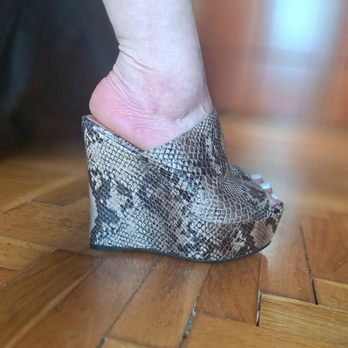 Jeffrey Campbell Mansfield γκρι snake πλατφόρμες καινούργιες, νούμερο 37