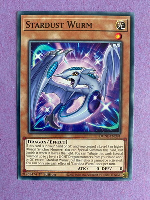 Yu-Gi-Oh! Stardust Wurm card like new